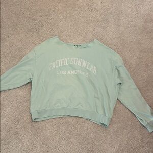 Pacific Sunwear Light Green Crewneck